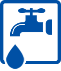 Faucet with water drip Icon